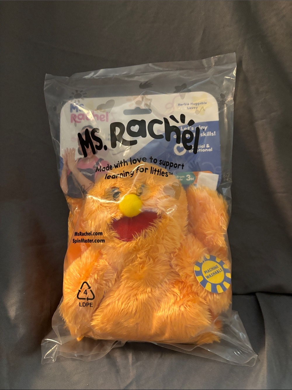 NWT Ms. Rachel Herbie Huggable Lovey- Orange sku SDR